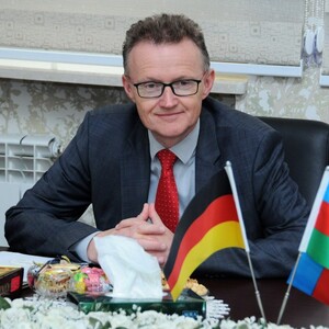 Pressekonferenz des deutschen Botschafters in Baku