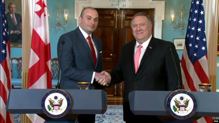 Mamuka Bachtadse traf sich mit Mike Pompeo