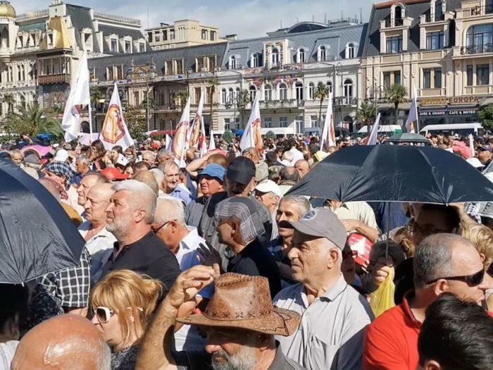 Kundgebung zur Aussöhnung mit Russland in Batumi