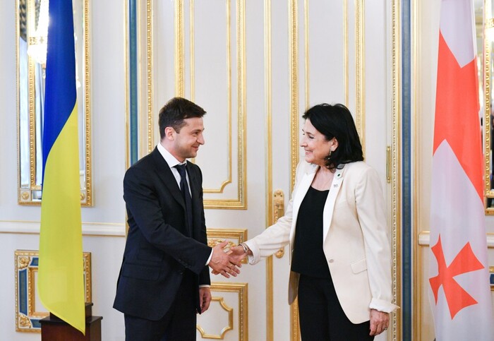 Zourabichvili and Zelensky agree on working on a joint strategy to combat Russian occupation