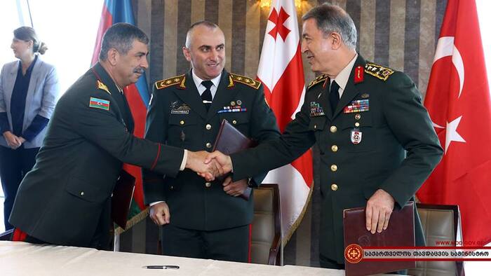 Joint Azerbaijan, Georgia and Turkey military exercise “Eternity 2019” kicks off in Baku