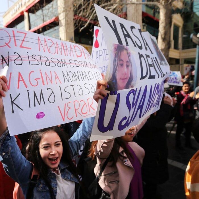 8 March protests in the South Caucasus