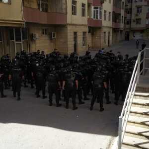 Clash between police and civilians during lockdown in Azerbaijan