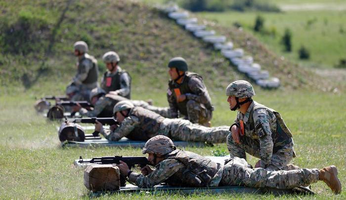 Die multinationalen Militärübungen Noble Partner 2020 beginnen in Georgien