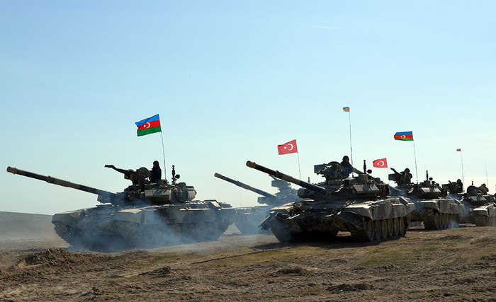 Azerbaijan and Turkey conduct large military exercise in Nakhchivan