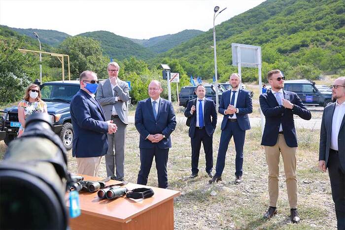 Drei EU-Außenminister besuchen Georgien