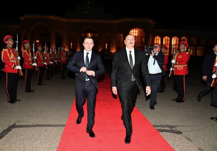 Ilham Aliyev Meets Irakli Garibashvili in Tbilisi