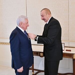 Head of Dagestan Meets Ilham Aliyev in Baku
