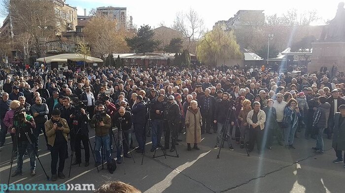 Kundgebung der Opposition in Jerewan